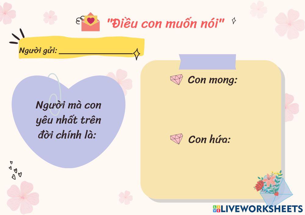 Điều con muốn nói