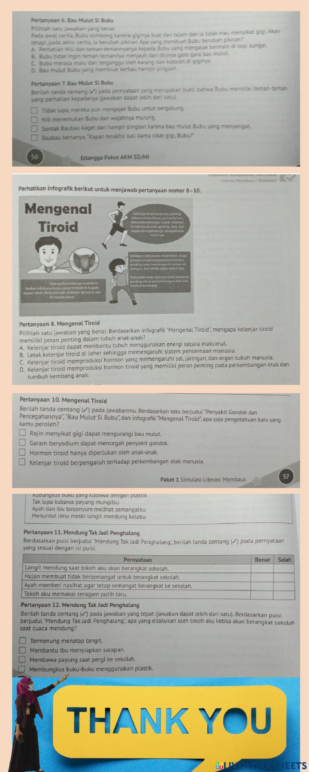 Latihan soal ANBK buku AKM halaman 54-58