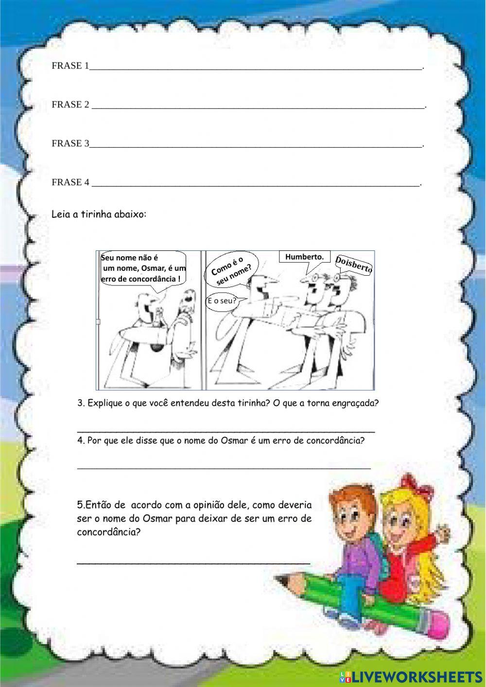 Português  - Concordância nominal