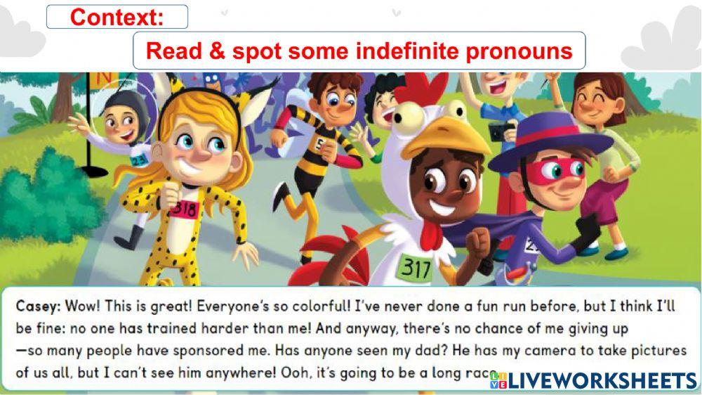 GS5 - Unit 1 - Grammar - Sport Indefinite pronouns