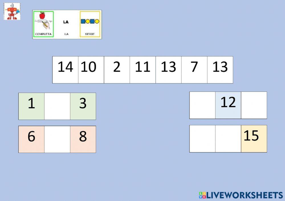 Números del 1 al 15