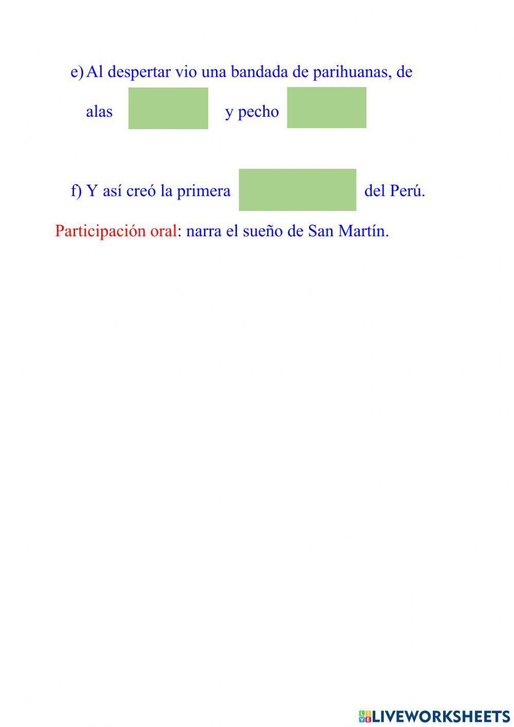 El sueño de Don José de San Martín