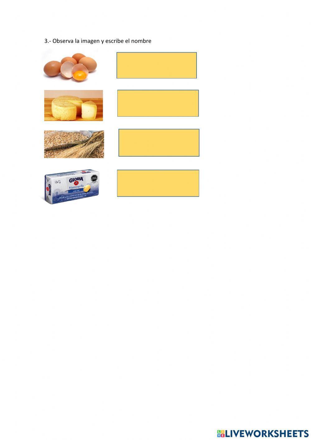 Comunicacion-Los alimentos