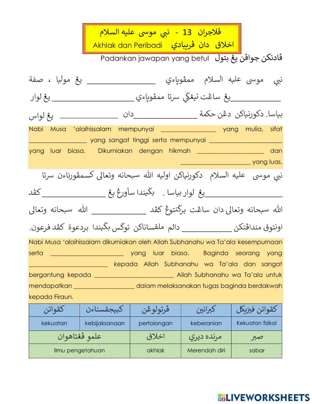 Nabi musa 'alaihissalam