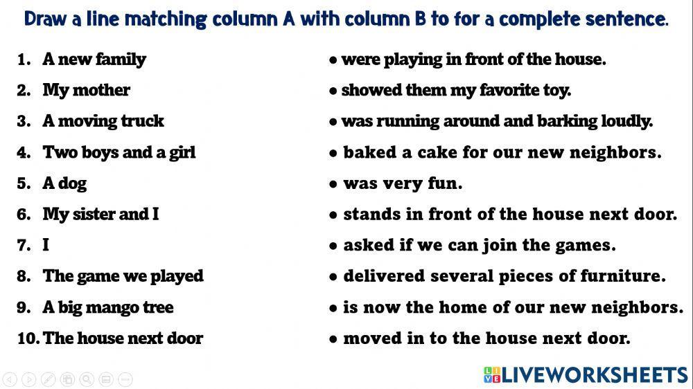 Subject and Predicate