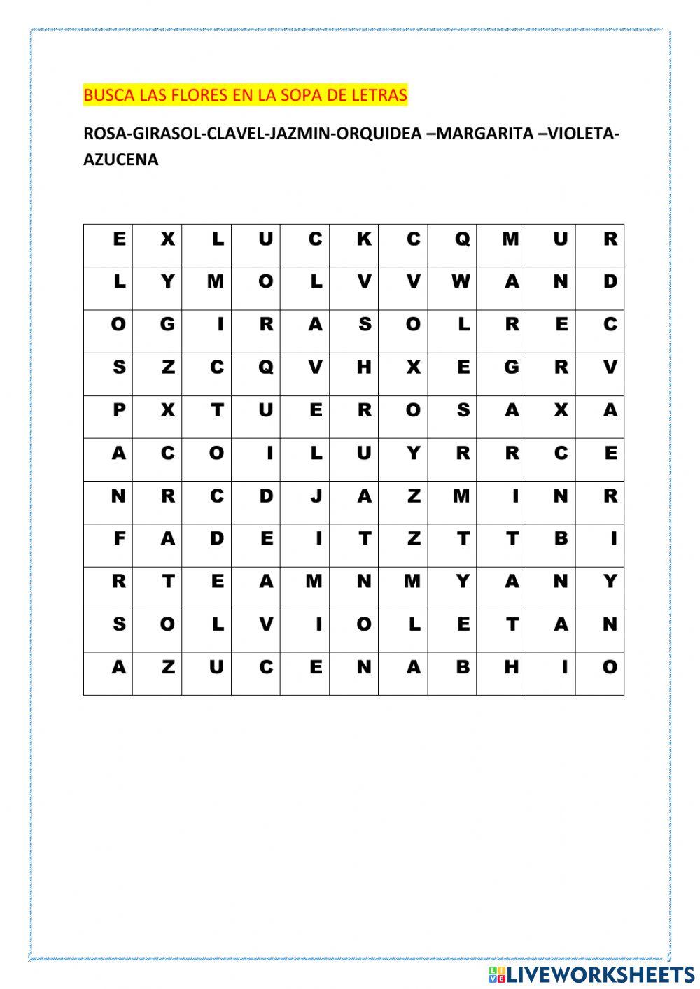 LLAS FLORES MAS HERMOSAS