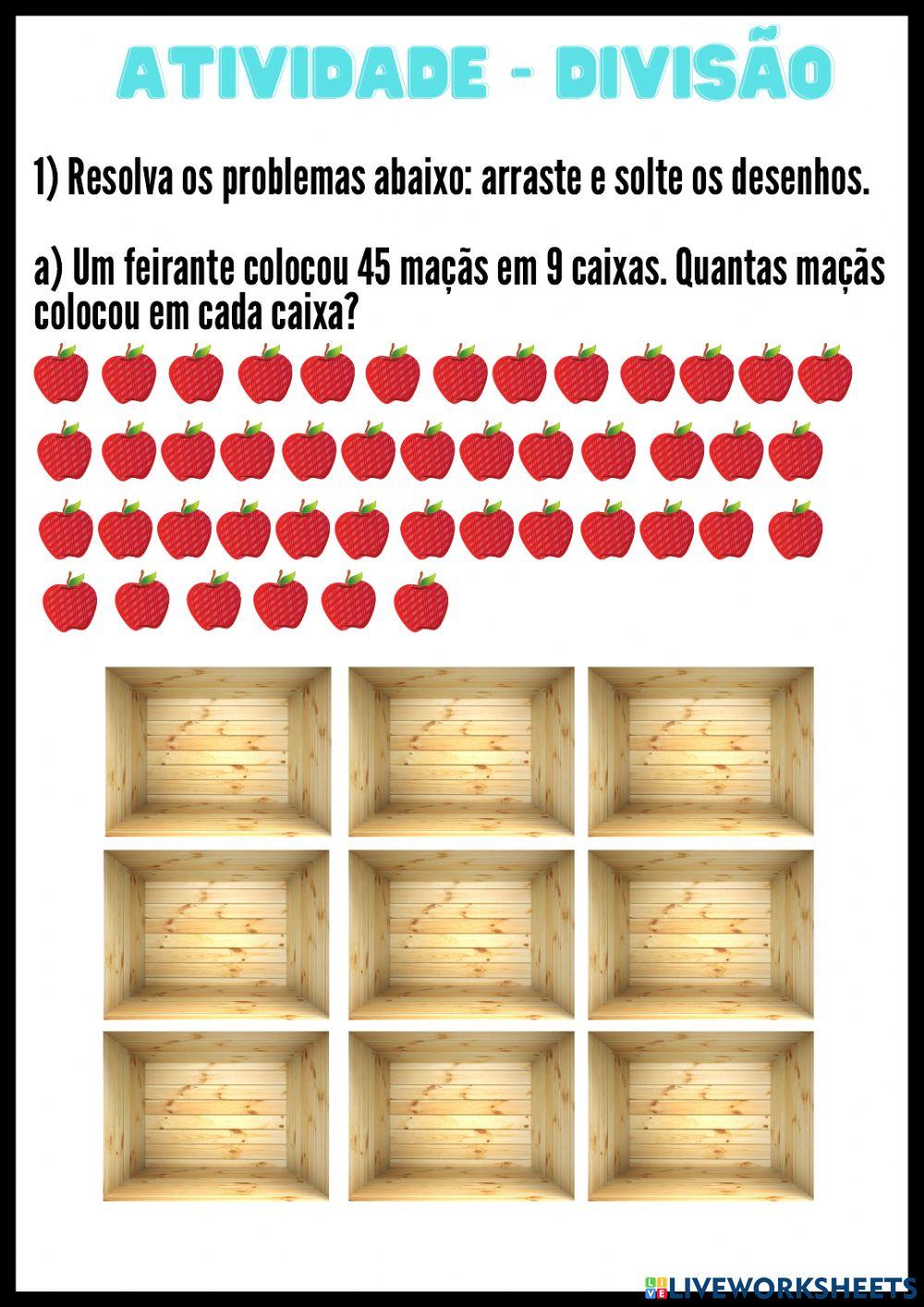 Divisão na prática online