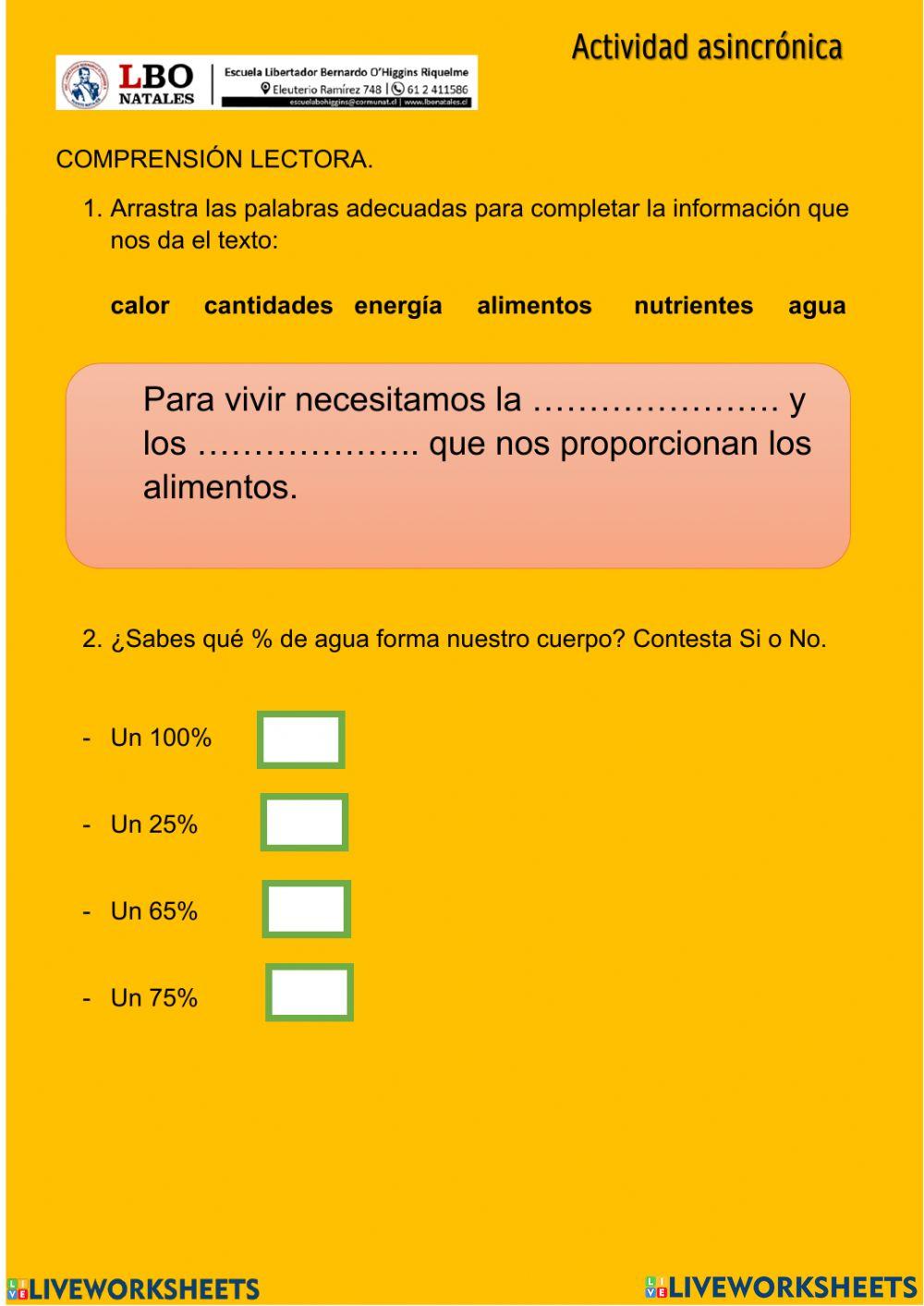 Comprensión de una infografía