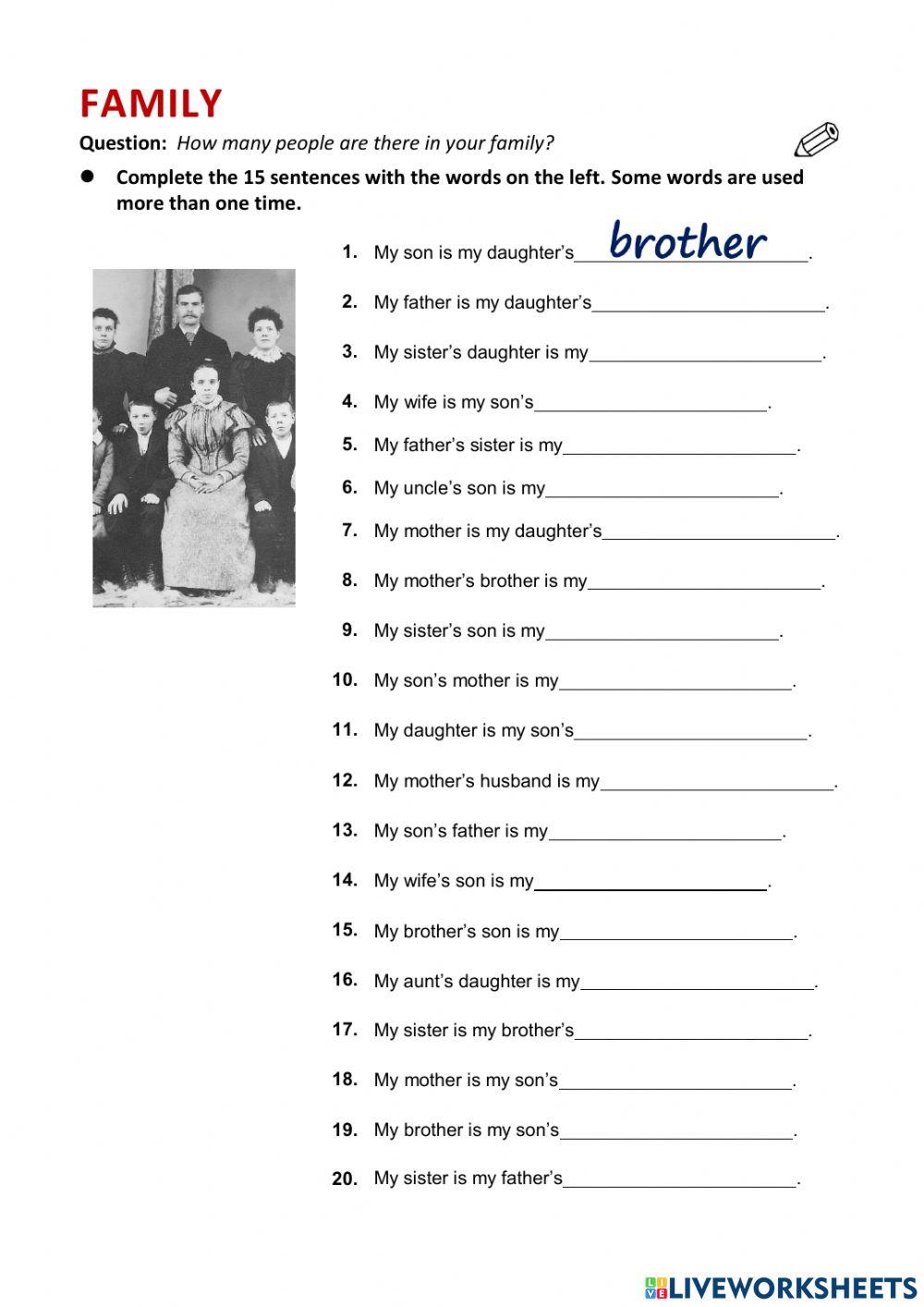 Family relationships