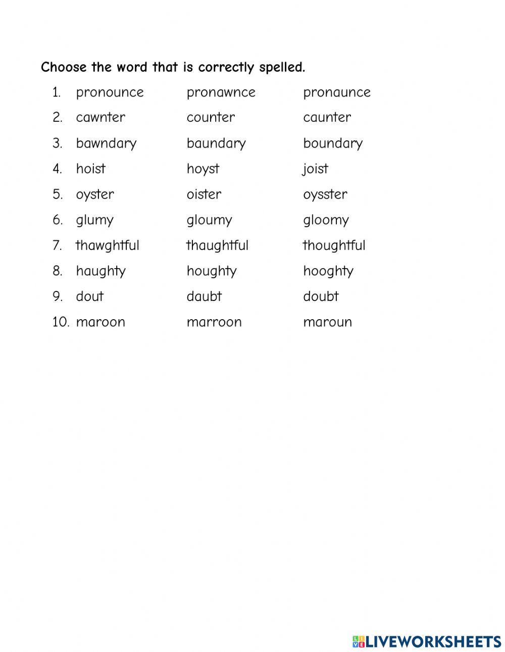 Spelling Homework Lesson 3 Spelling Homework Lesson 3