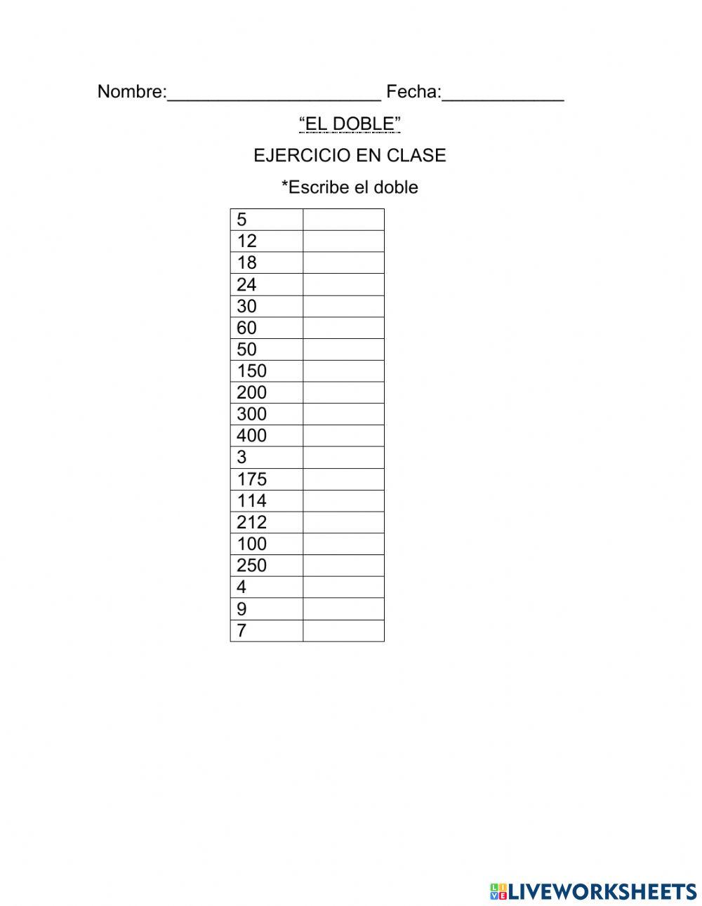 El doble
