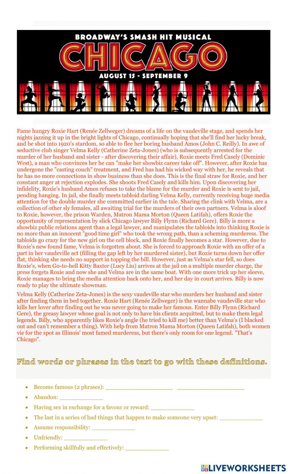 Chicago - the musical