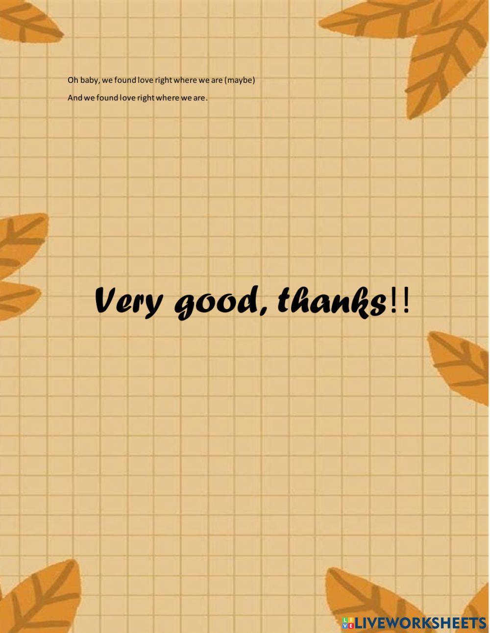 ActividadThinking out loud- - Lyrics Ed Sheeran