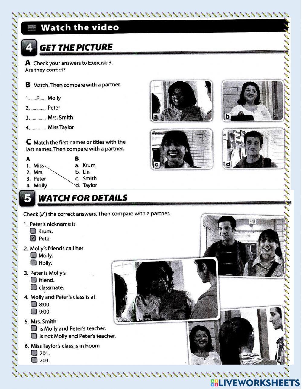 Introducing people using to be