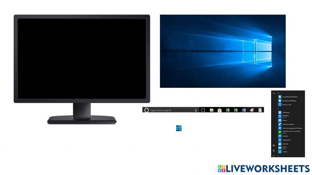 Elementos de pantalla de computadora