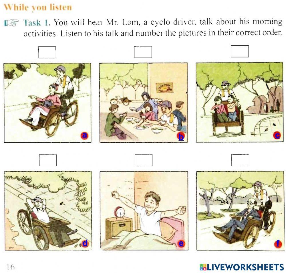 AV10 unit 1 listening TASK 1