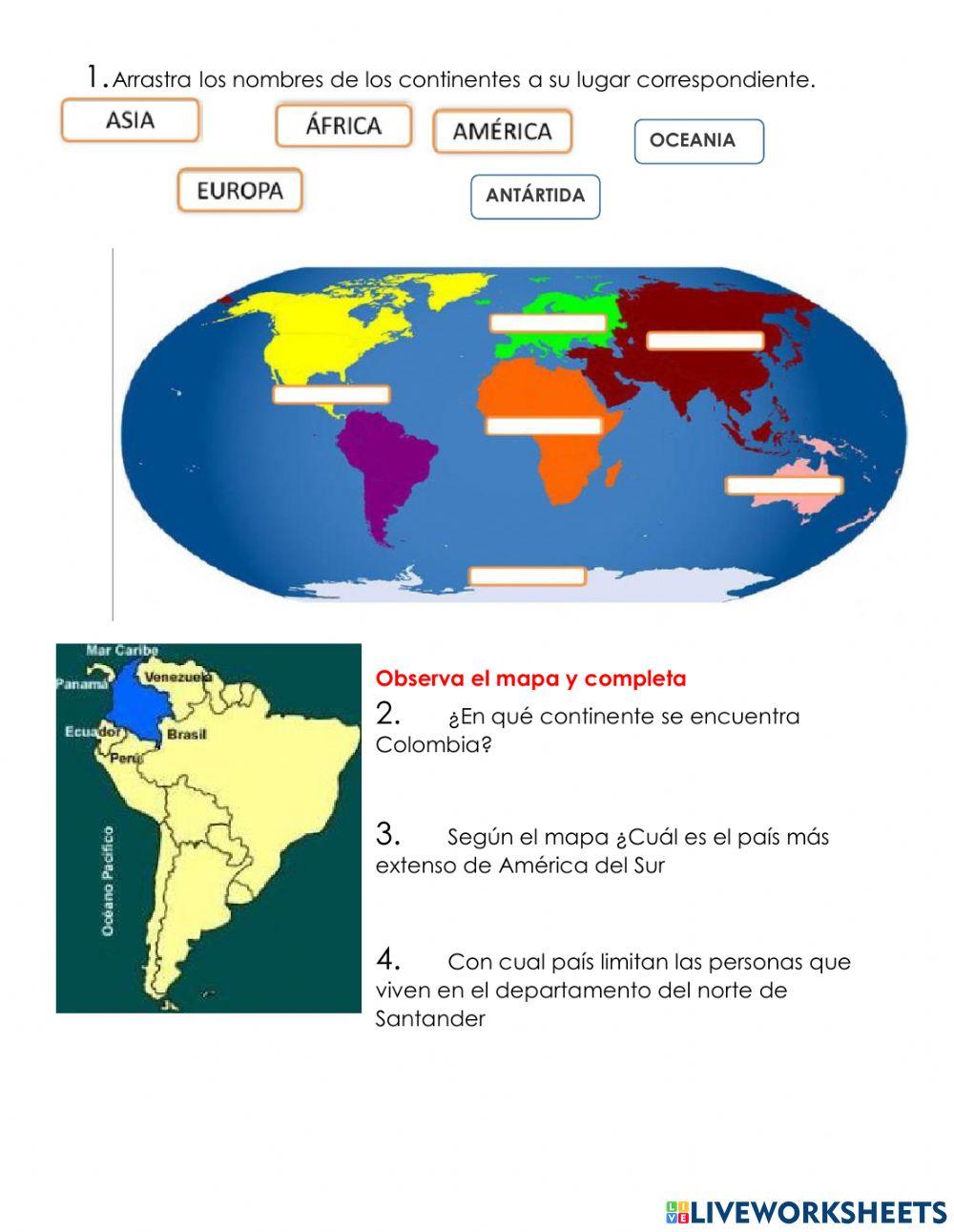 Localización de colombia