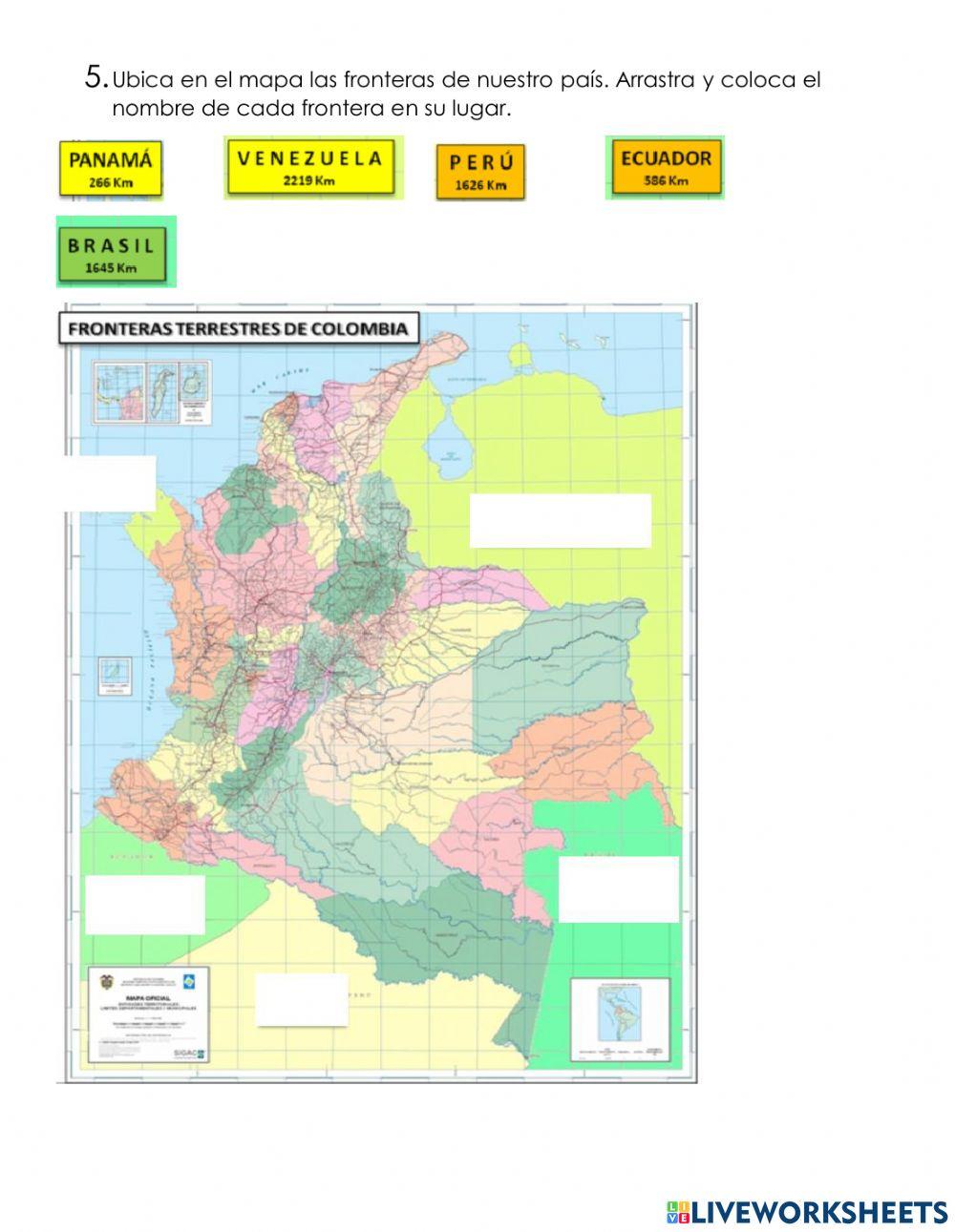 Localización de colombia