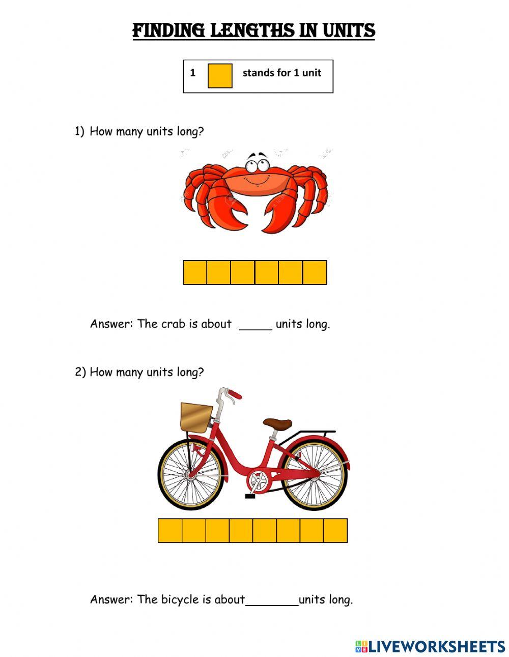 Finding lengths in unit