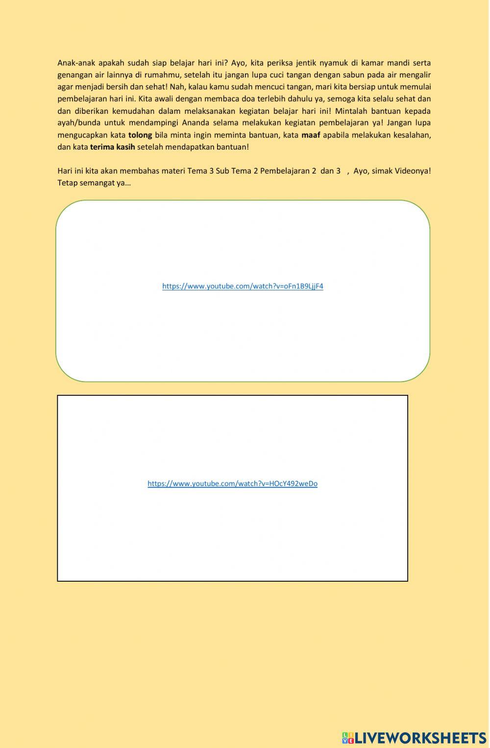 Pembahasan Materi Tematik