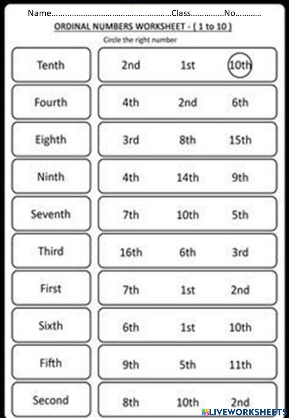 Ordinal numbers 1 1395624 chutimasaensakol