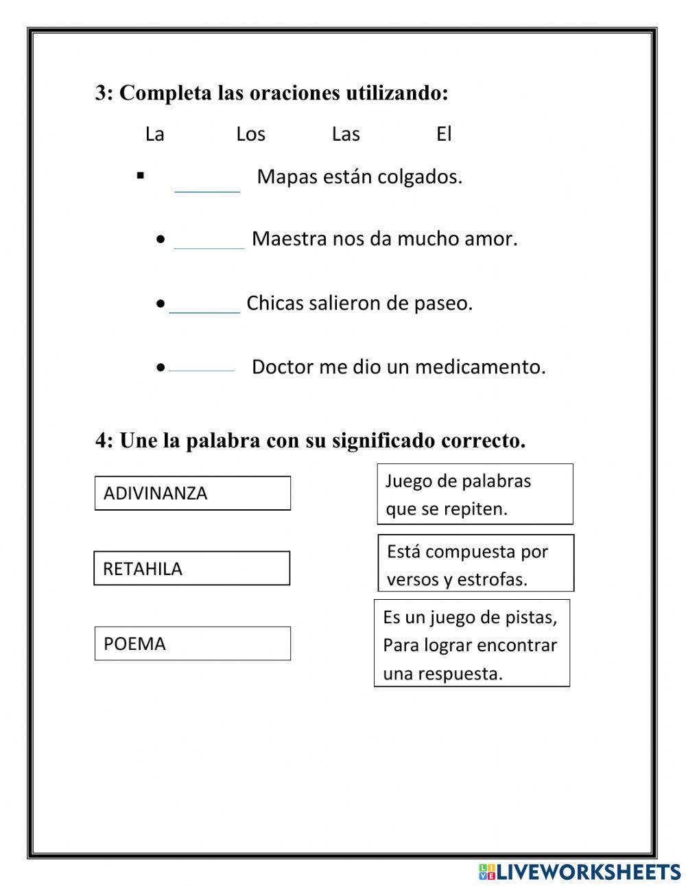 Evaluación Español