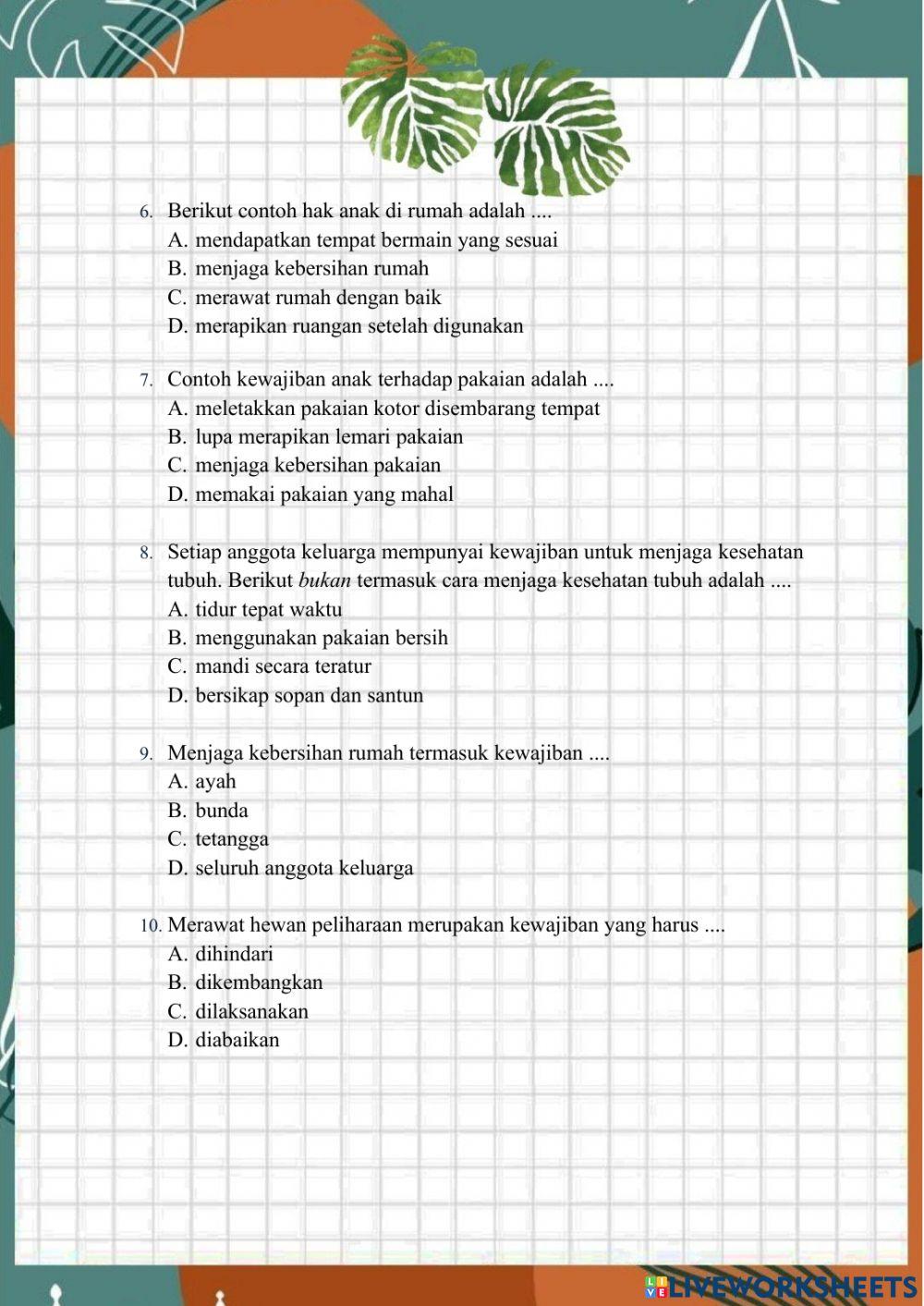 LKPD PPKN Kewajiban dan Hak