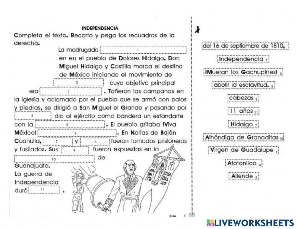 La independencia de México