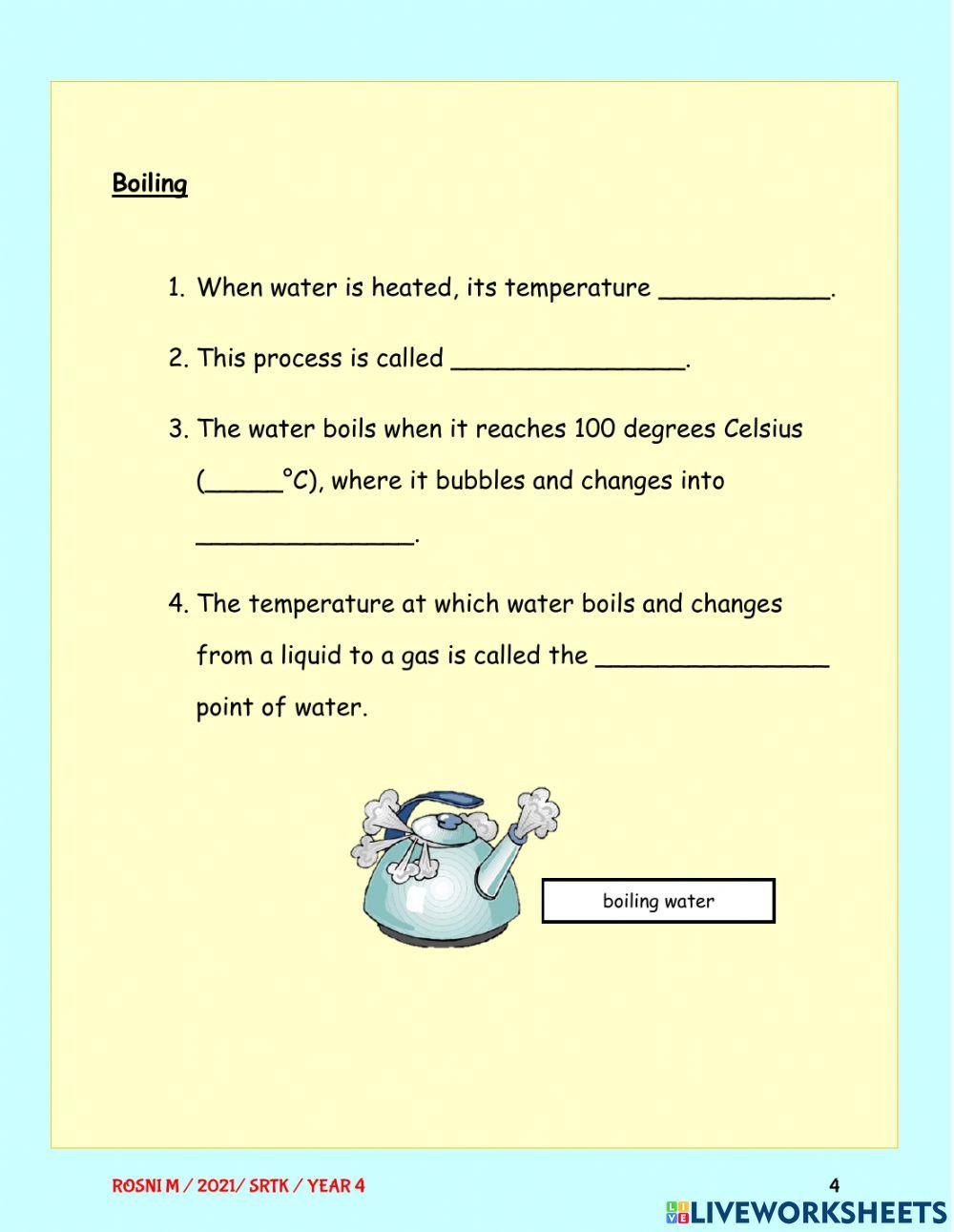 Changing states of water