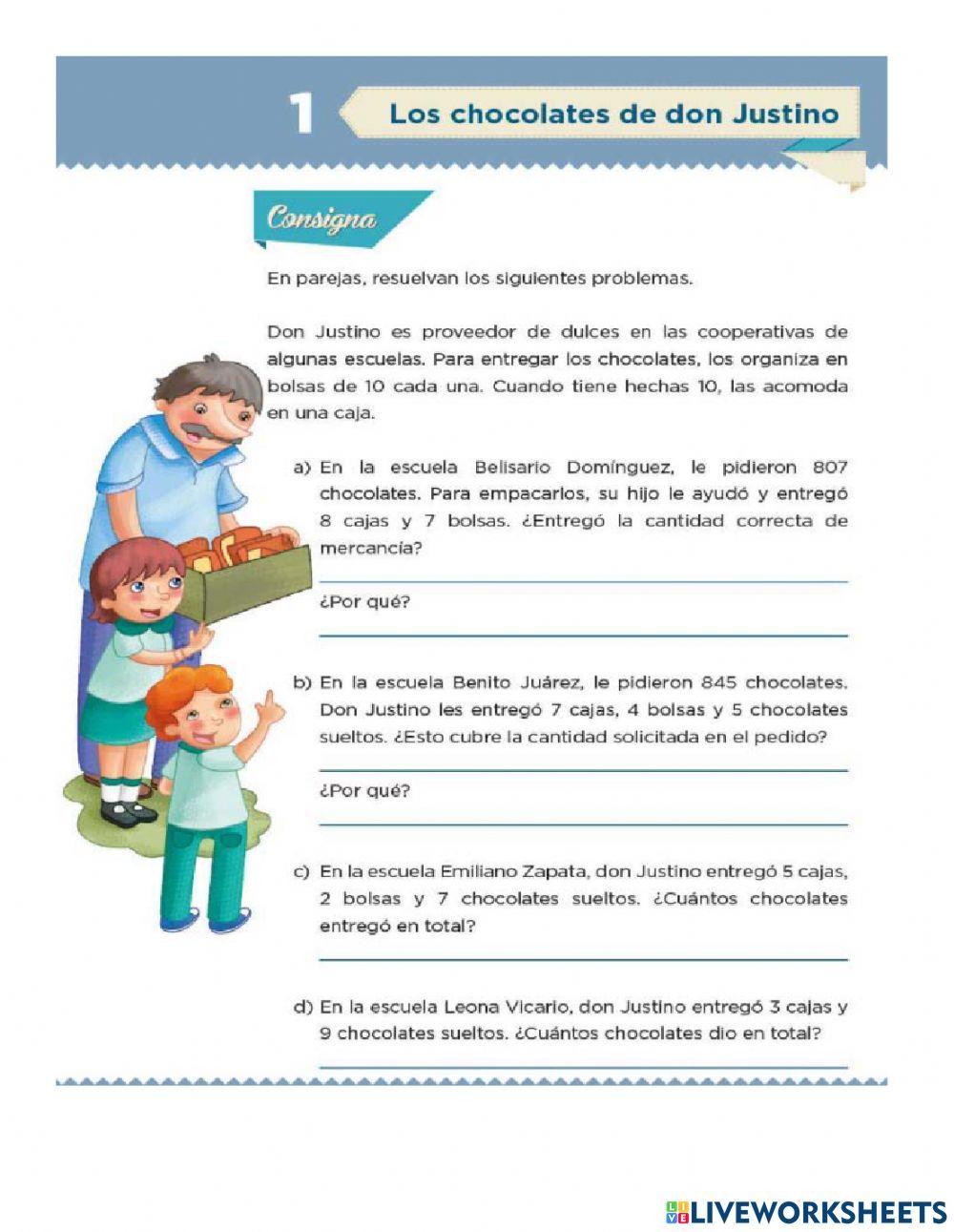 Los chocolates de don Justino