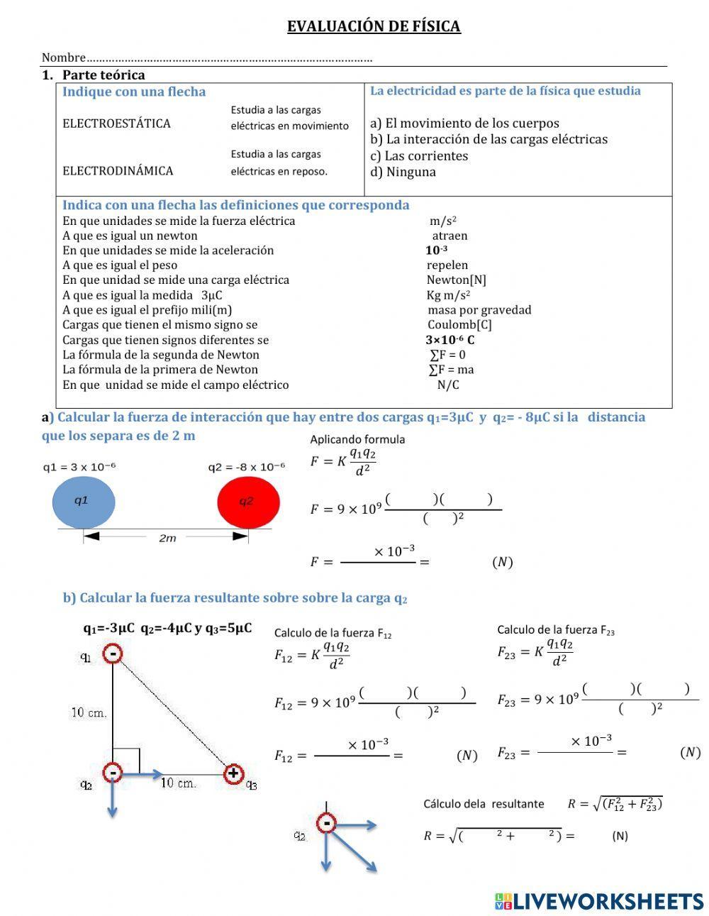 Prueba de conocimientos