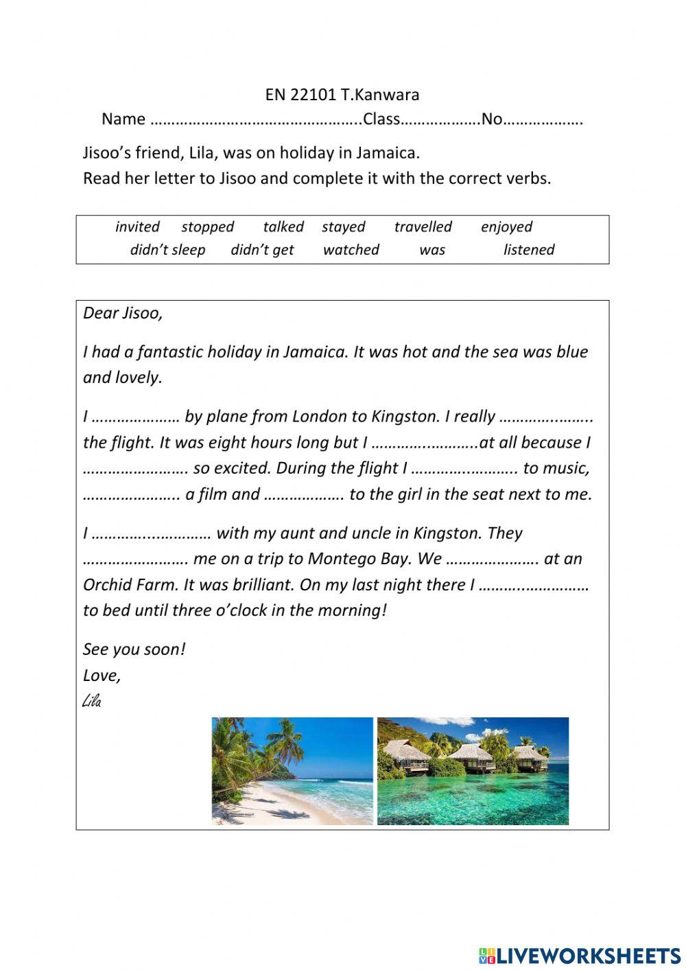 Writing an e-mail to a friend