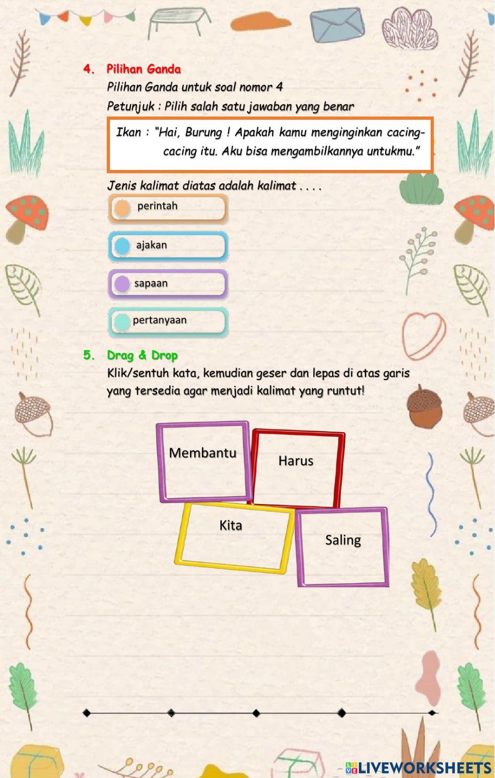 Evaluasi Tema 7 sub Tema 2