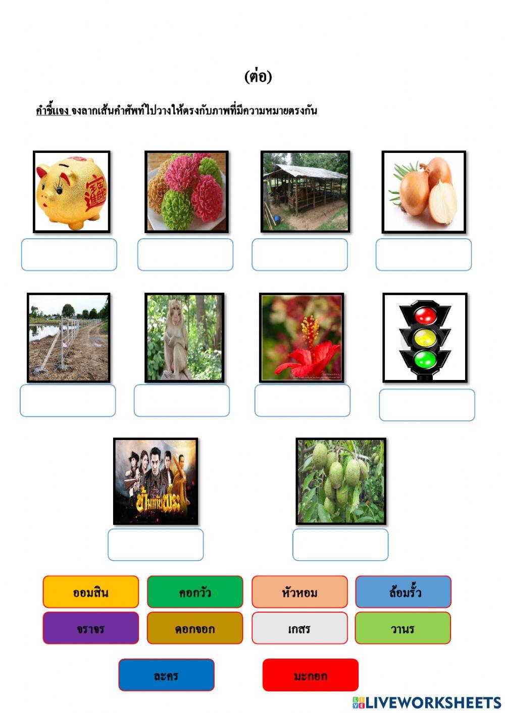 ใบงานที่๗ สระออ