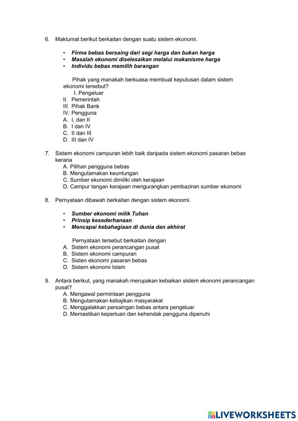 Pengenalan kepada ekonomi (E)