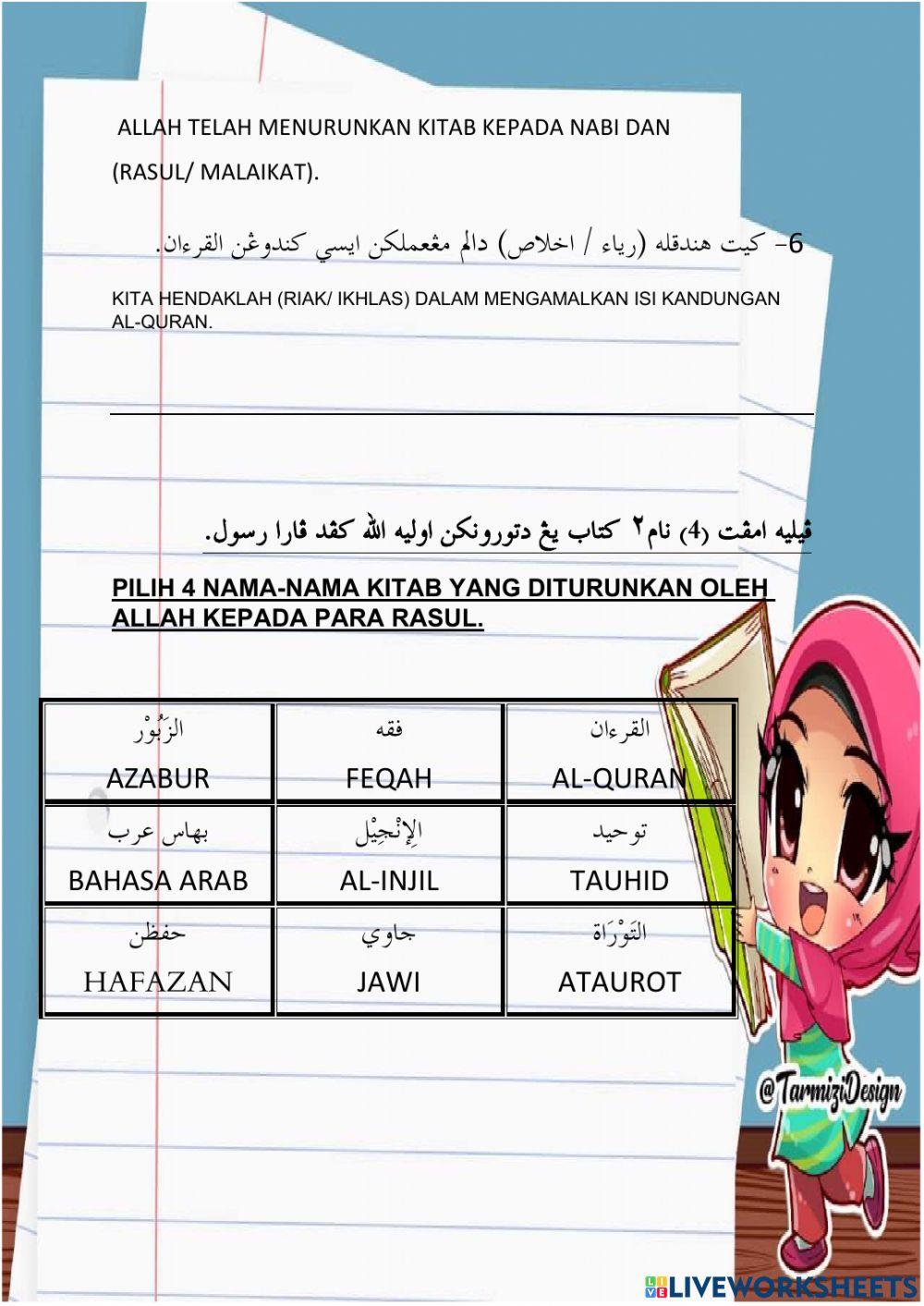 Pengertian dan Hukum Beriman kepada Kitab