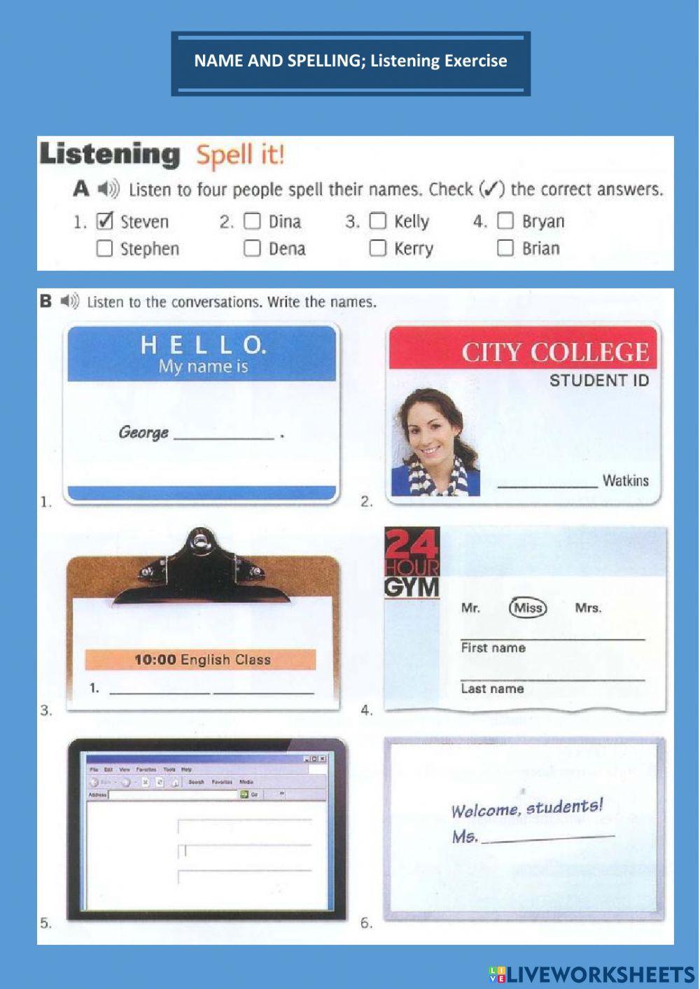 1397011 name alphabet and spelling listening endang