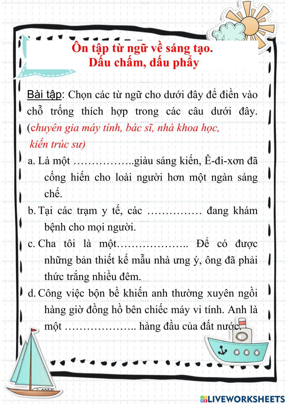LTVC về sáng tạo