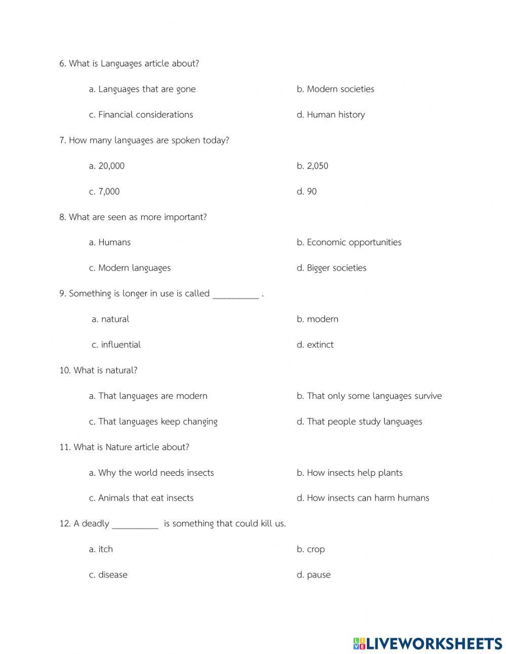 แบบทดสอบปลายภาค ม.3