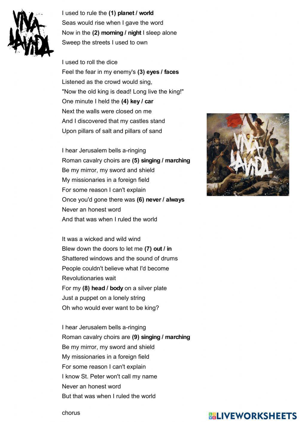 Viva la vida cold play