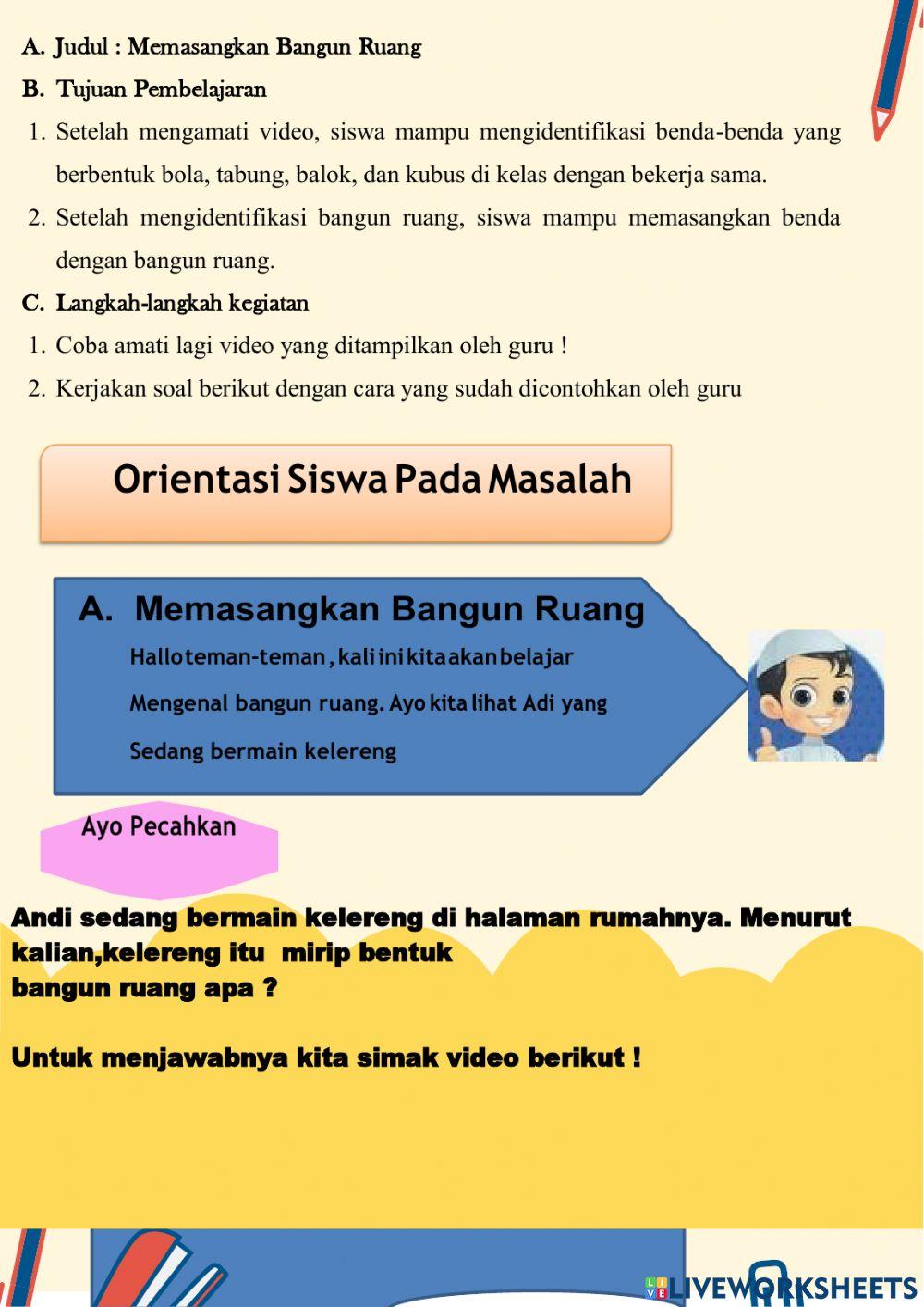 Materi Bangun Ruang