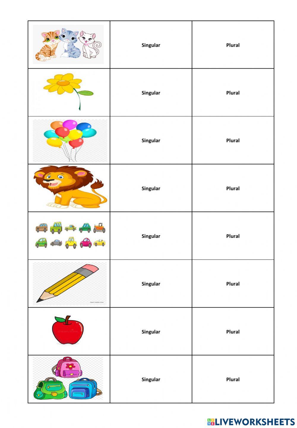 Singular and Plural Nouns