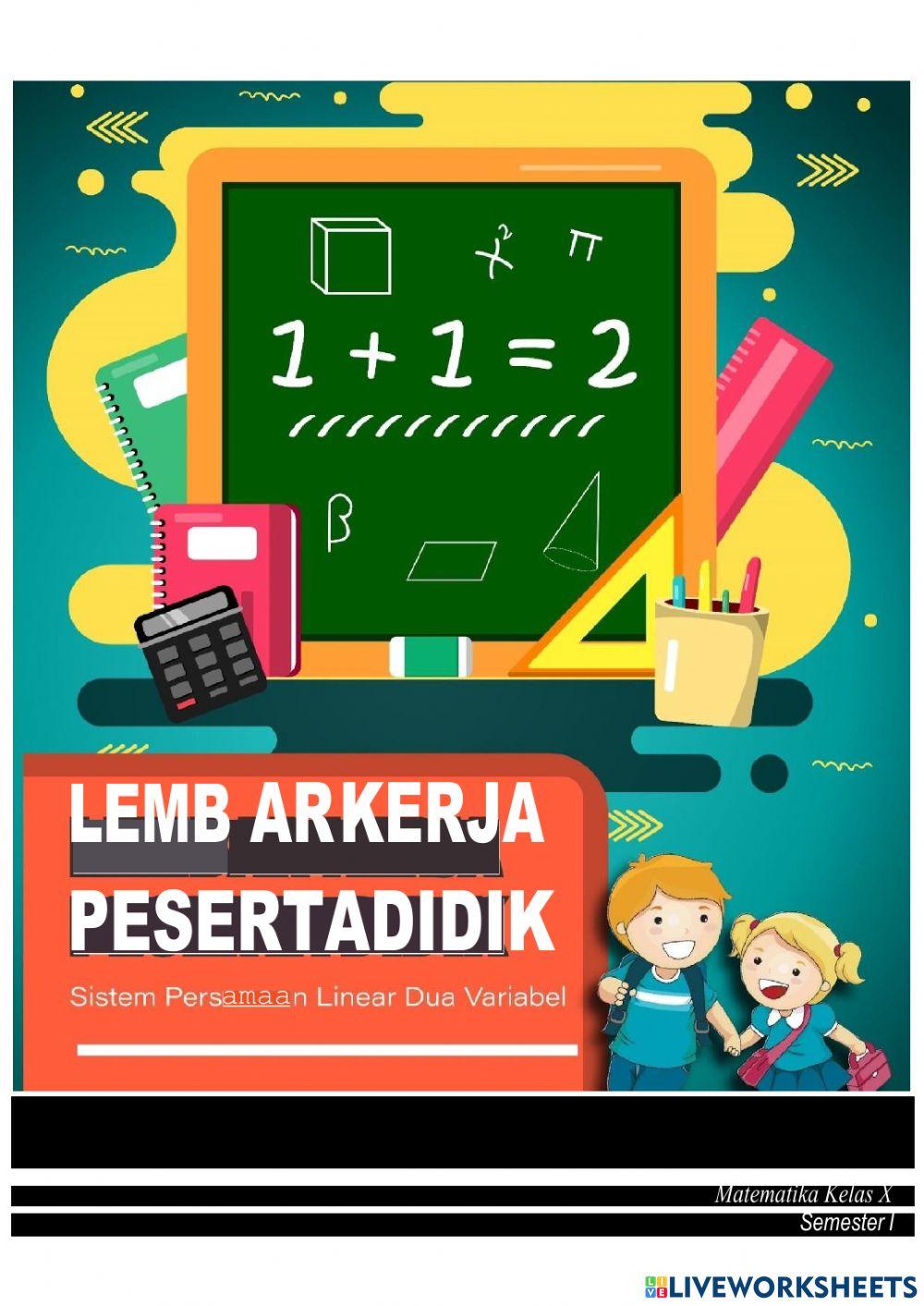 Sistem Persamaan Linear Dua Variabel