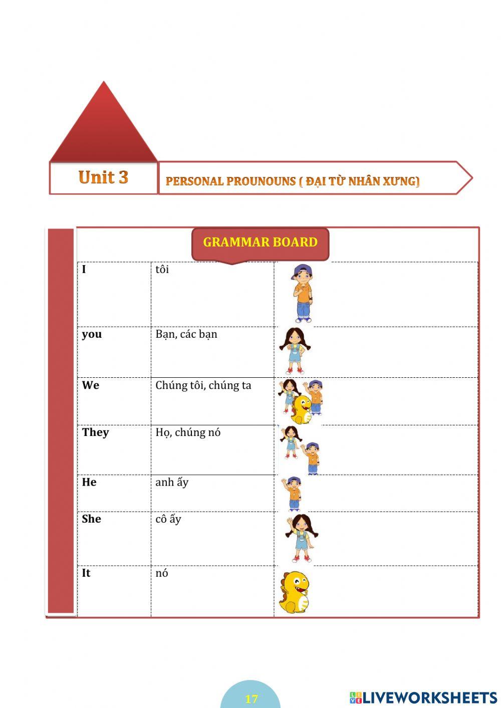 Personal pronoun(p17-20)