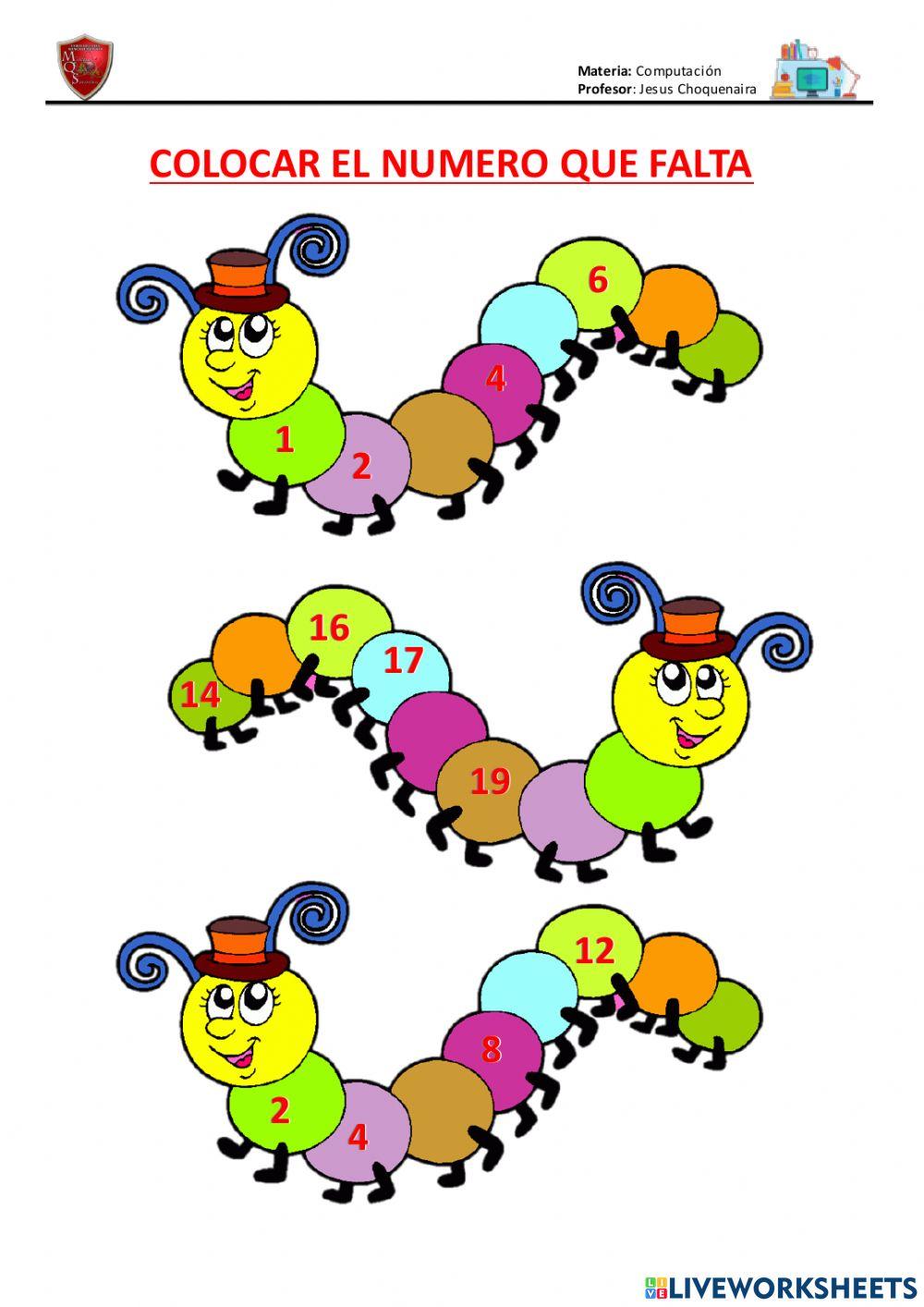 Gusano de los numeros