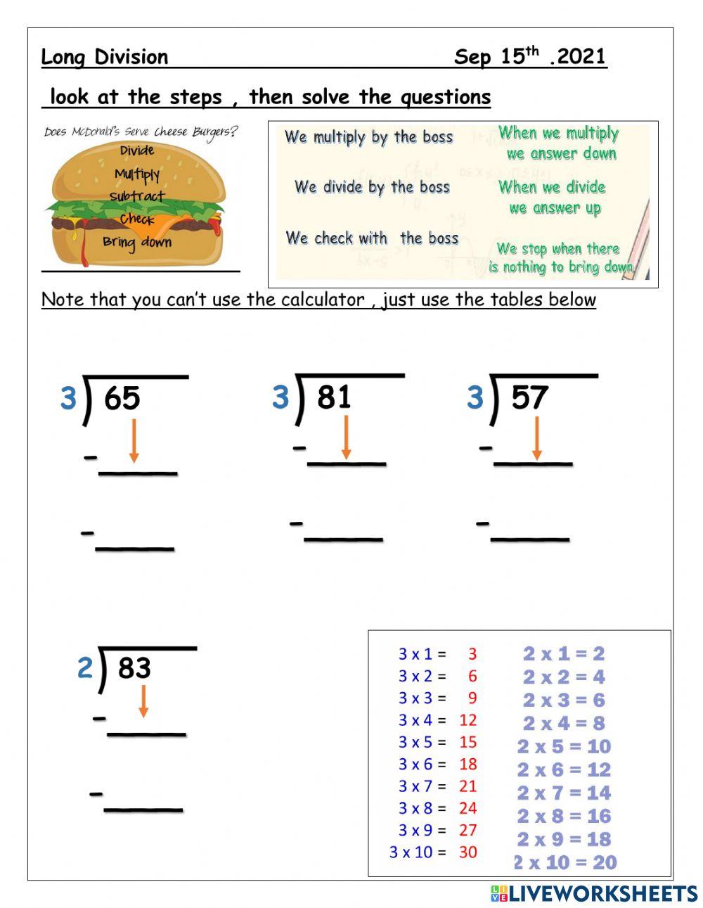 Long division part 1