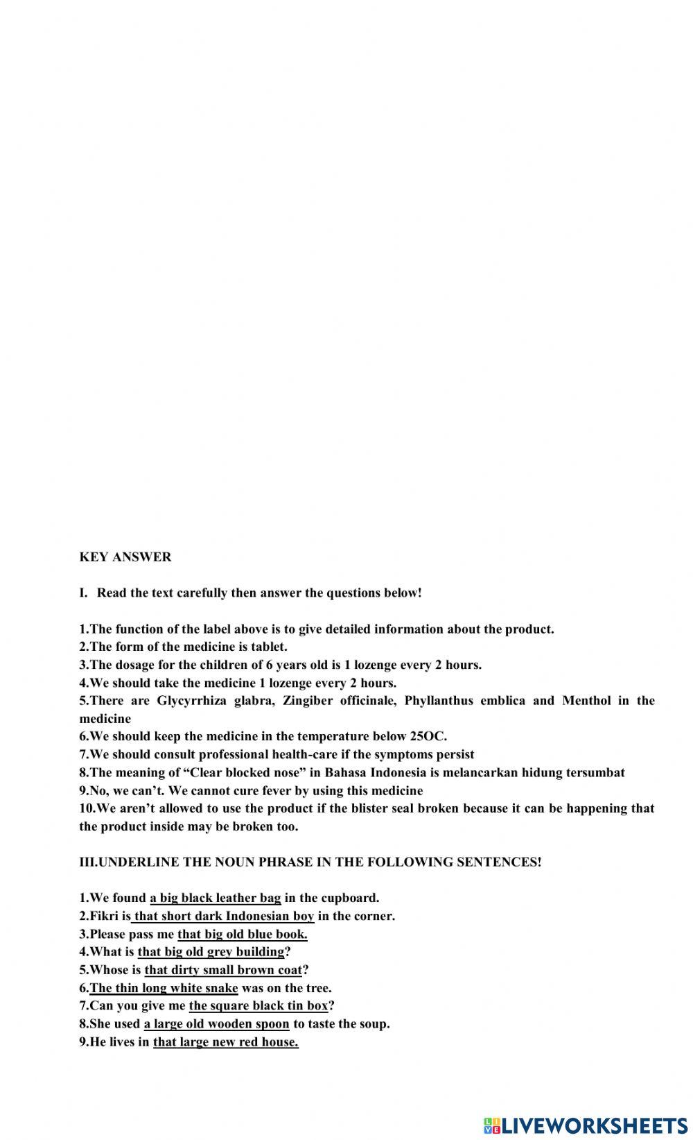 Second daily test of kd 3.3 and 3.4