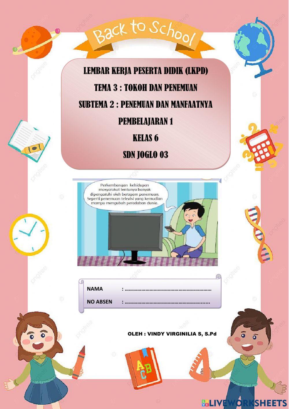 Kelas 6 Tema 3 Subtema 2 Pembelajaran 1