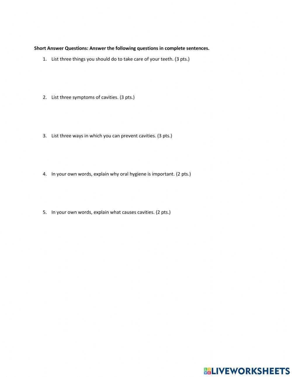 Oral Hygiene and Cavities