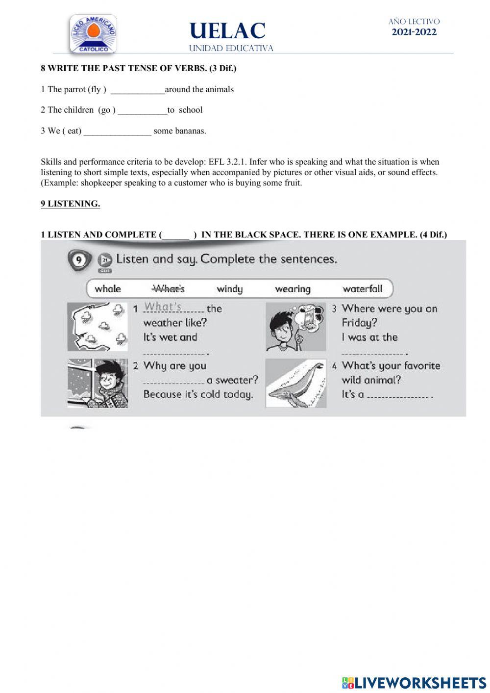FIFTH GRADE LICEO AMERICANO CATOLICO